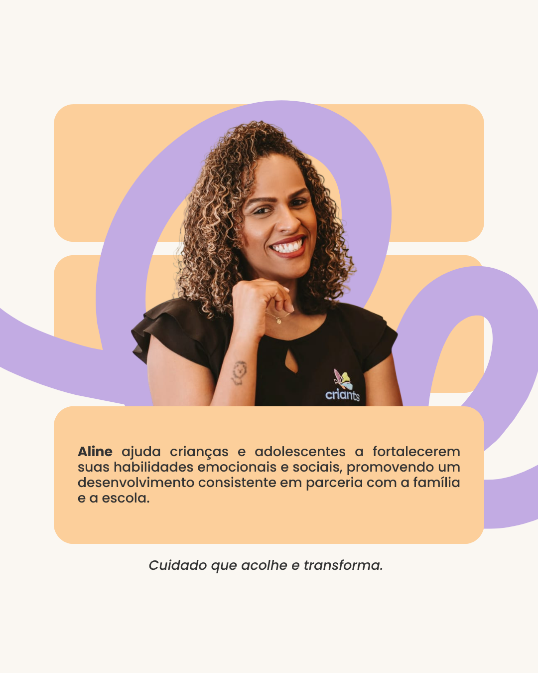 Aline — Profissional da Criants
